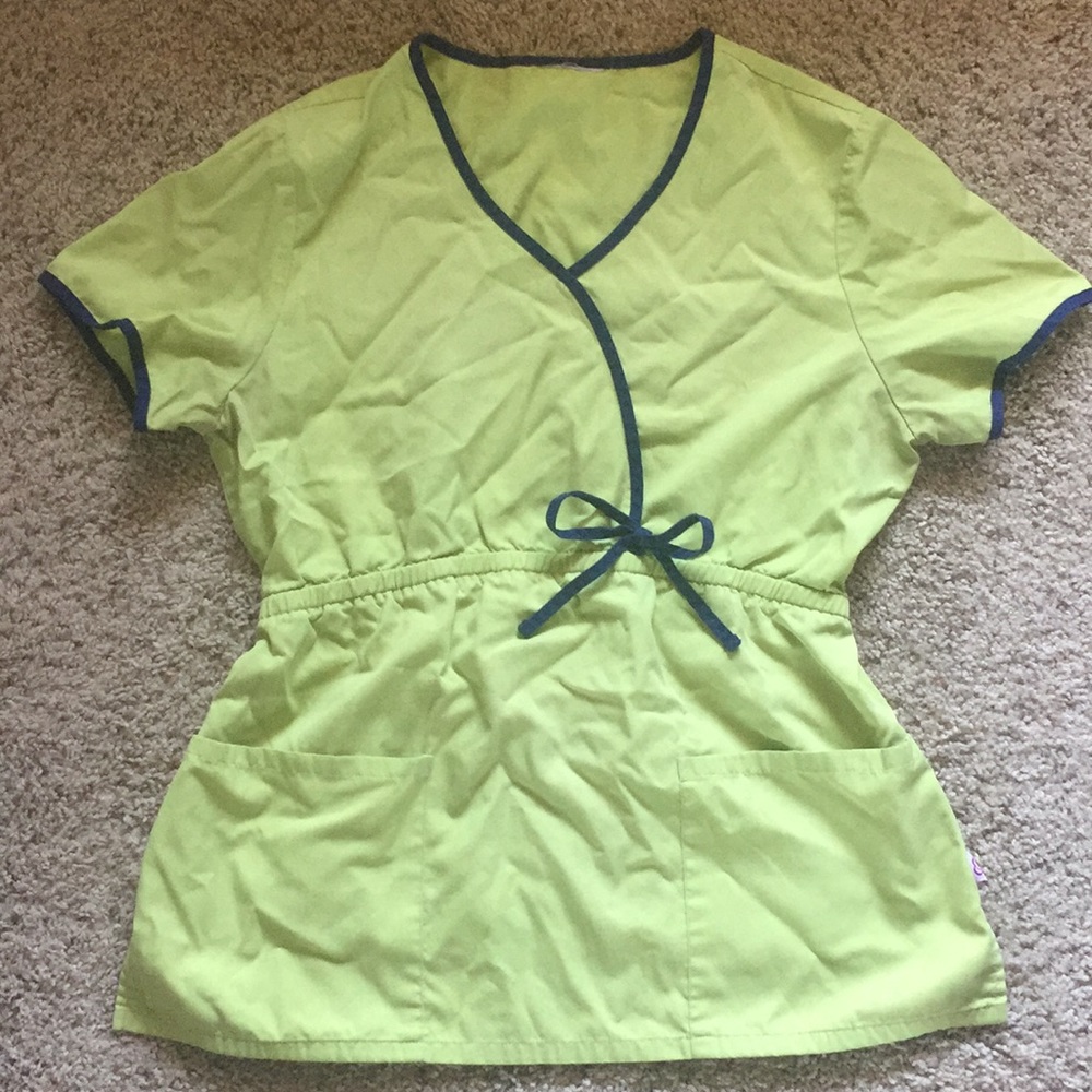 Small Light Green Women's Scrub Top